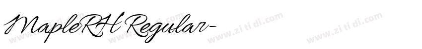MapleRH Regular字体转换